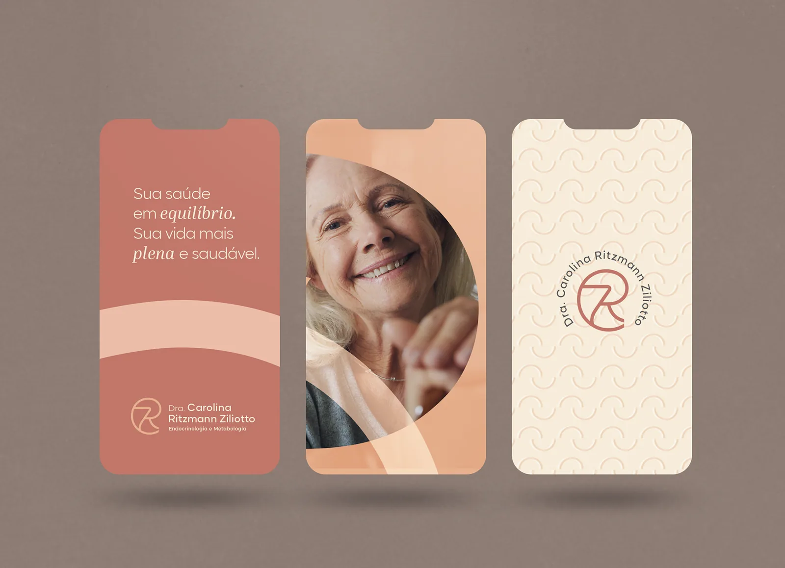 Dra. Carolina Ritzmann Ziliotto — Aplicações da identidade em telas de celular