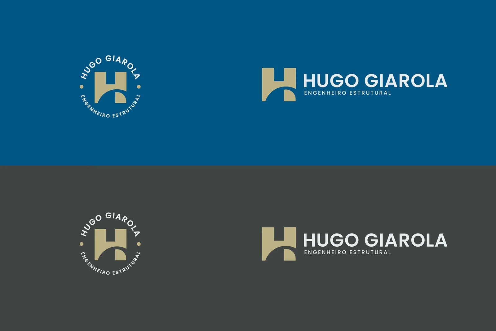 Hugo Giarola — Variações horizontal e circular da assinatura